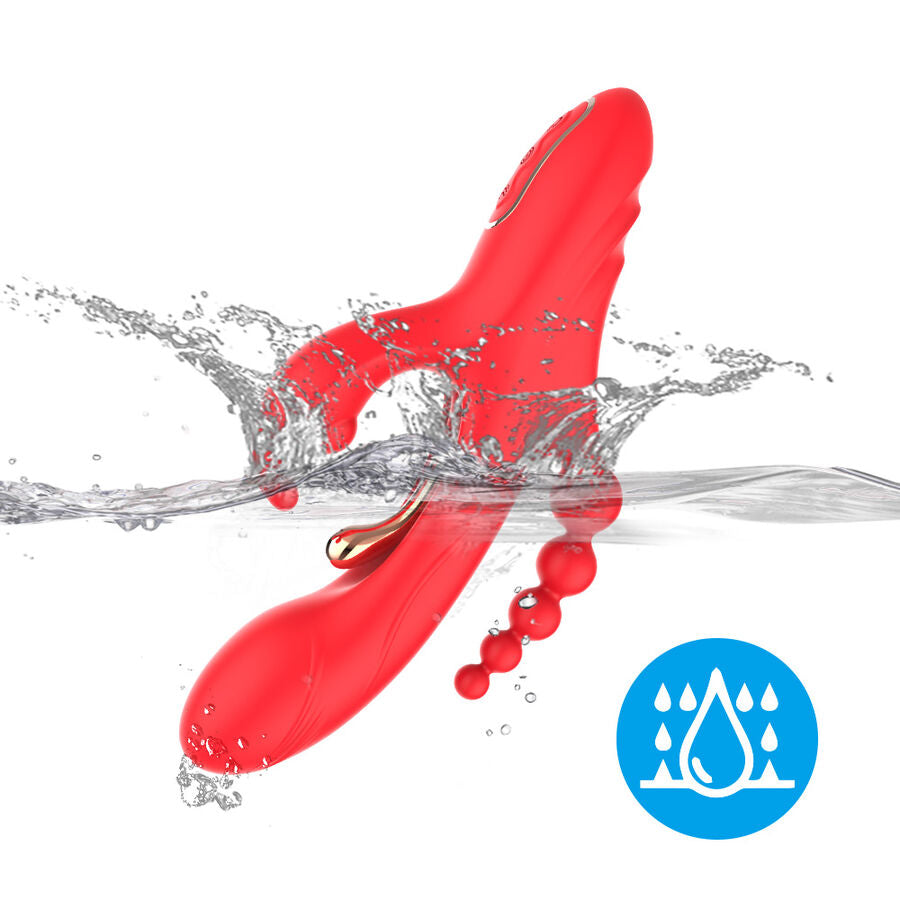 ARMONY - G-SPOT AND CLITORIS STIMULATOR VIBRATOR RED - NOCTURNA DESIRES
