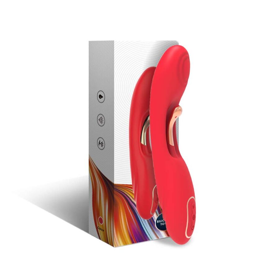 ARMONY - VIBRATOR WITH OSCILLATING TONGUE RED - NOCTURNA DESIRES