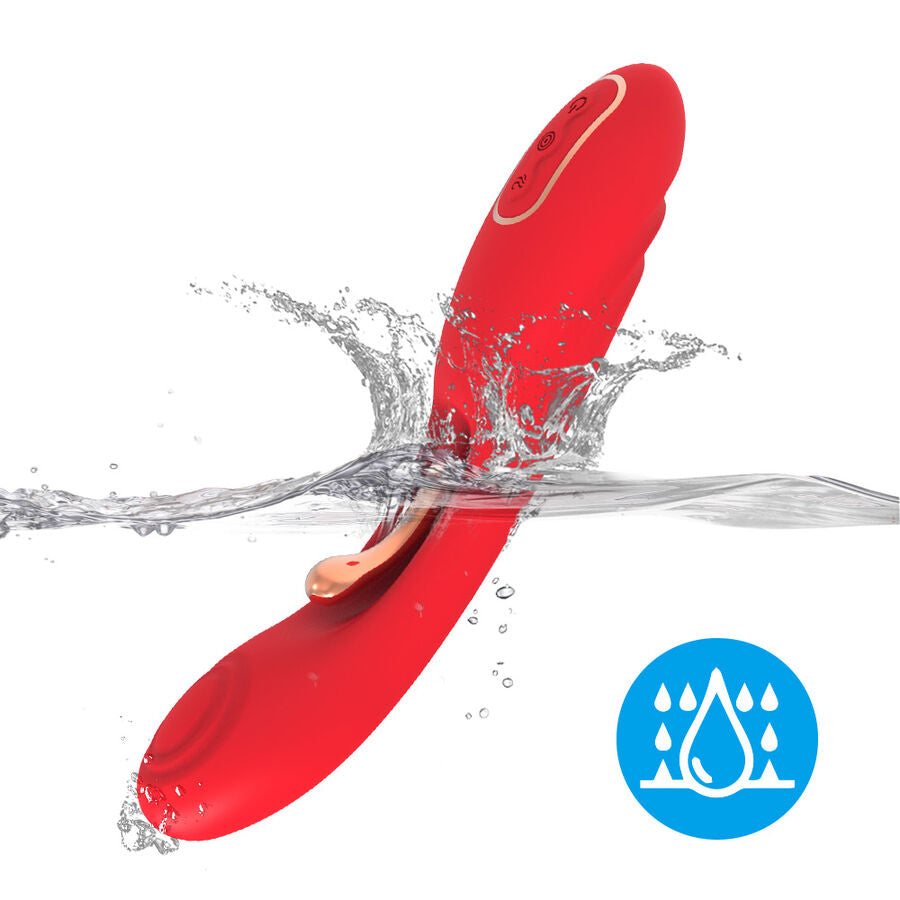 ARMONY - VIBRATOR WITH OSCILLATING TONGUE RED - NOCTURNA DESIRES