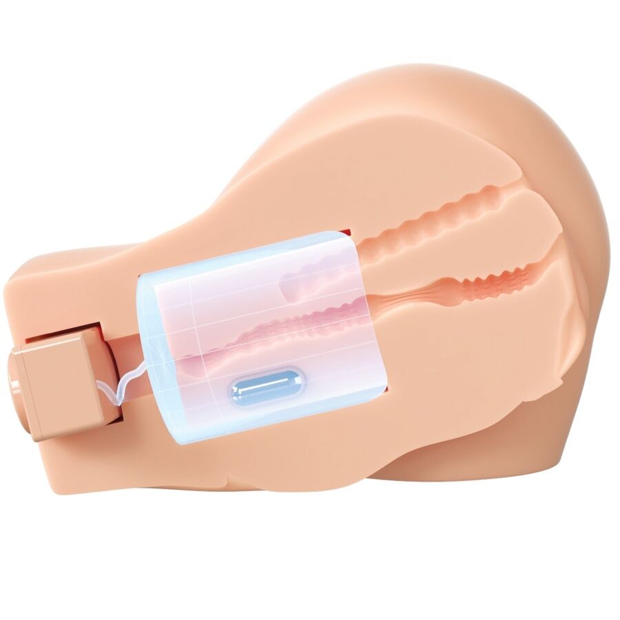PDX ELITE - BACK THAT ASS UP REALISTIC VIBRATING VAGINA AND ANUS MASTURBATOR - NOCTURNA DESIRES