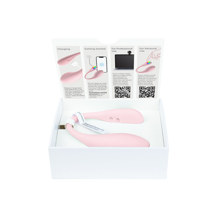 KIIROO - SPOT KISS ME U-SHAPED VIBRATOR PINK - NOCTURNA DESIRES