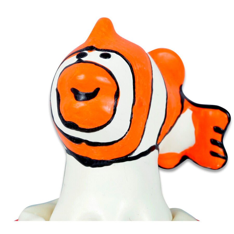 CONDOMERIE - HANDPAINTED NOVELTY CONDOMS FISH ORANGE - NOCTURNA DESIRES