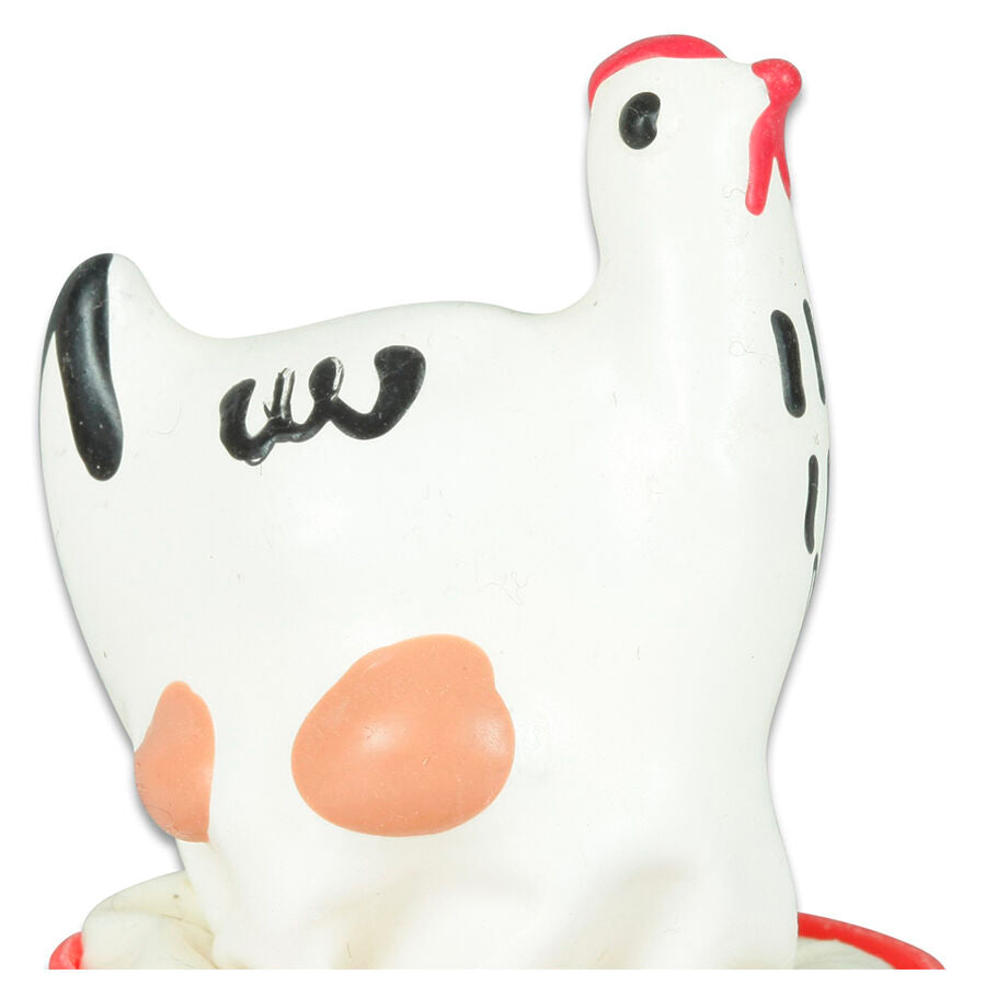 CONDOMERIE - HANDPAINTED NOVELTY CONDOMS CHICKEN WHITE - NOCTURNA DESIRES
