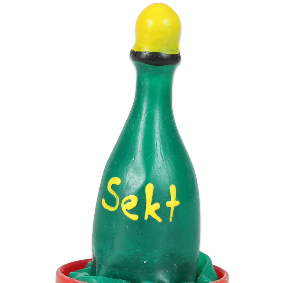CONDOMERIE - HANDPAINTED NOVELTY CONDOMS CHAMPAGNE - NOCTURNA DESIRES