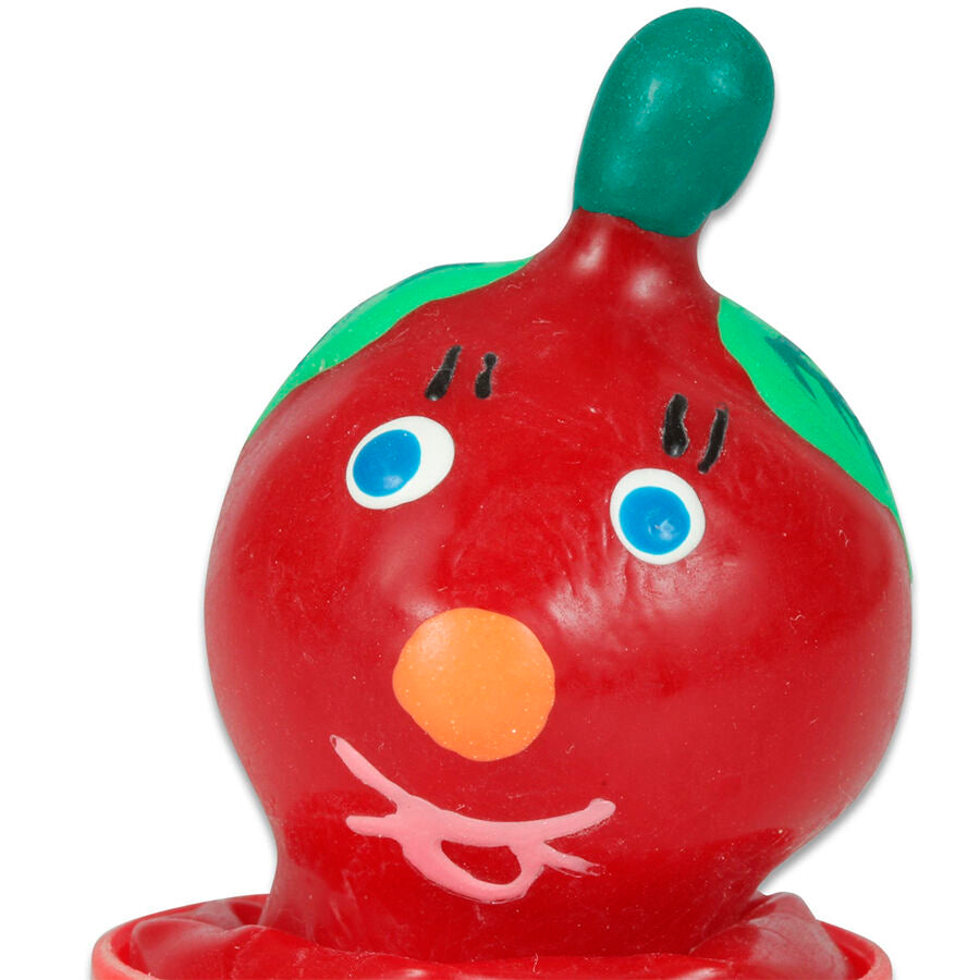 CONDOMERIE - HANDPAINTED NOVELTY CONDOMS TOMATO - NOCTURNA DESIRES