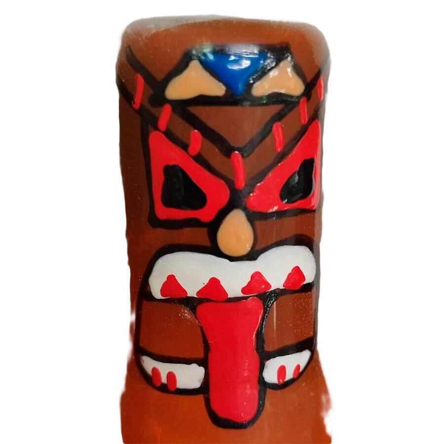 CONDOMERIE - HANDPAINTED NOVELTY CONDOMS TIKI TOTEM-01 - NOCTURNA DESIRES
