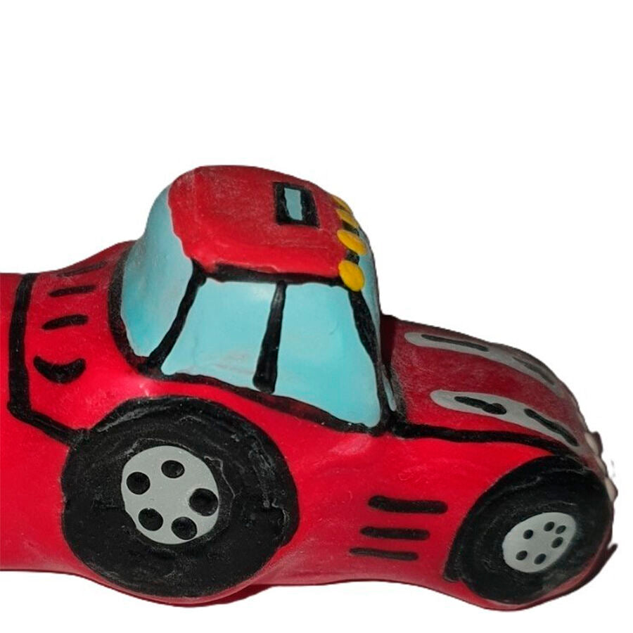 CONDOMERIE - HANDPAINTED NOVELTY CONDOMS TRACTOR RED XL - NOCTURNA DESIRES
