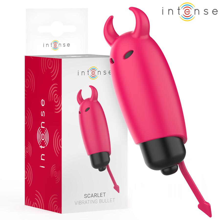 INTENSE - SCARLET VIBRATING BULLET RED DEMON 9.3 X 2.4 CM - NOCTURNA DESIRES