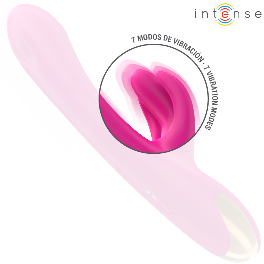 INTENSE - BRITNEY MULTIFUNCTION RABBIT VIBRATOR 23 CM PINK - NOCTURNA DESIRES