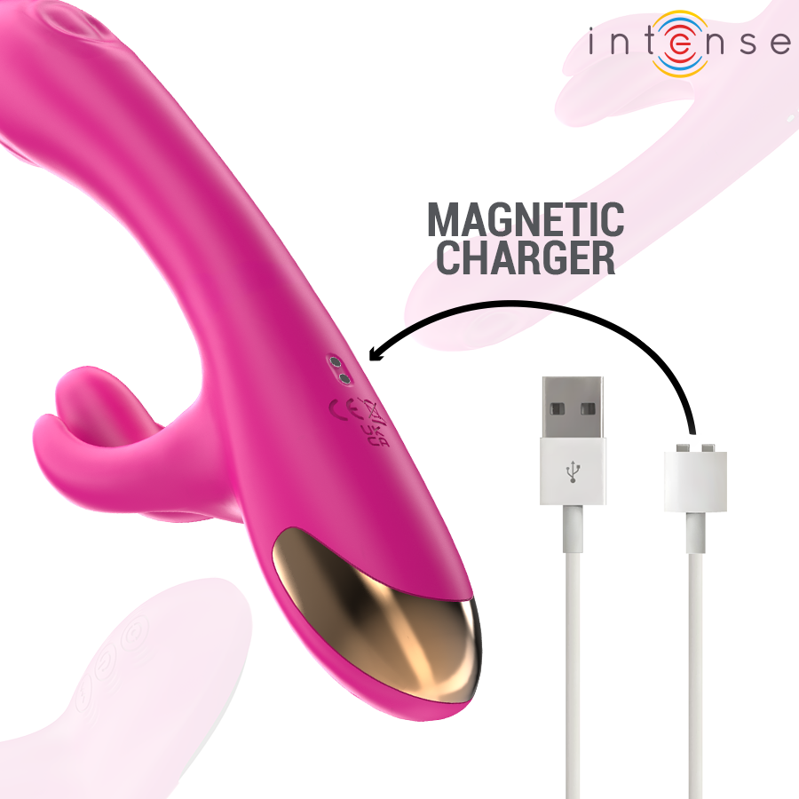 INTENSE - BRITNEY MULTIFUNCTION RABBIT VIBRATOR 23 CM PINK - NOCTURNA DESIRES