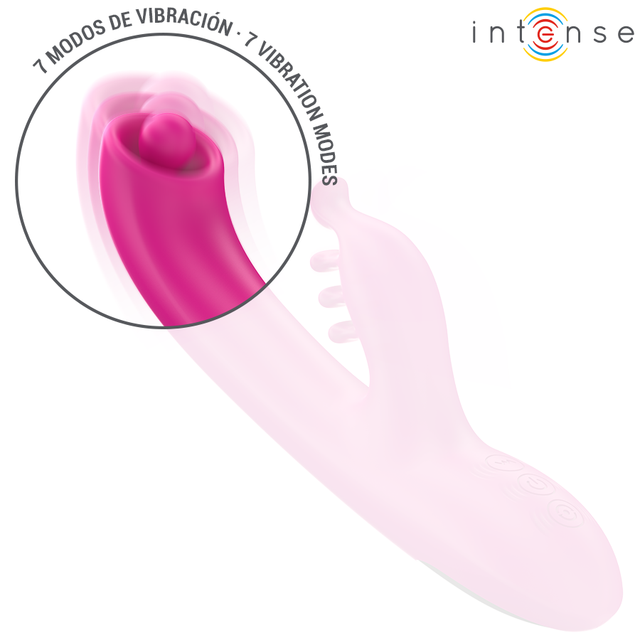 INTENSE - CHRISTINA MULTIFUNCTION RABBIT VIBRATOR 22.5 CM PINK - NOCTURNA DESIRES