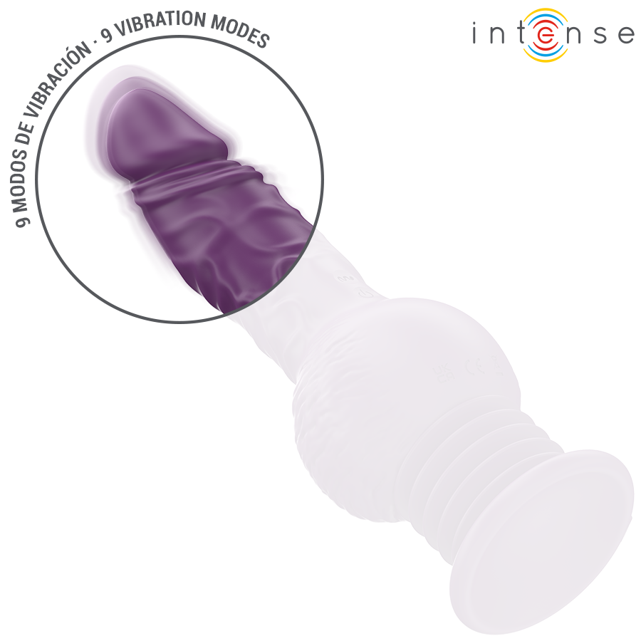 INTENSE - TATUM MULTIFUNCTION VIBRATOR WITH UP AND DOWN VIBRATION 24 CM PURPLE - NOCTURNA DESIRES