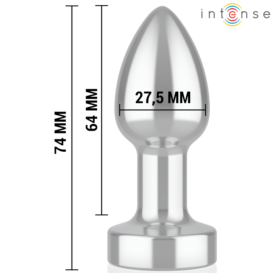 INTENSE - ANAL PLUG 10 VIBRATIONS METAL WITH REMOTE CONTROL S - NOCTURNA DESIRES