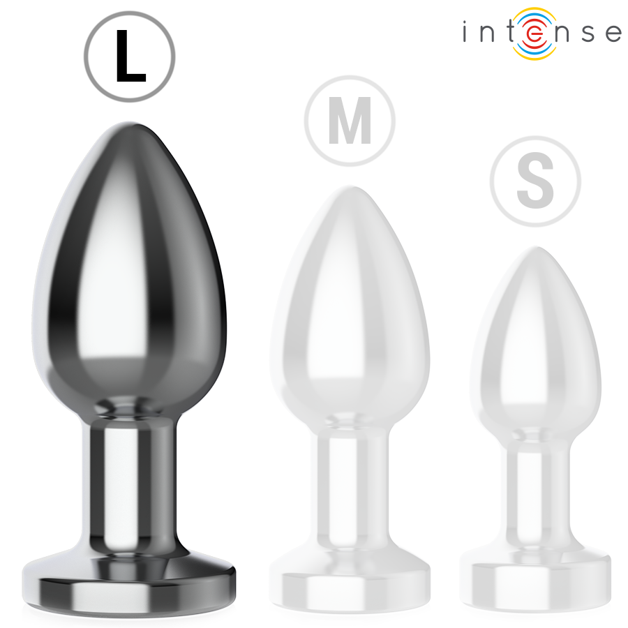 INTENSE - ANAL PLUG 10 VIBRATIONS METAL WITH REMOTE CONTROL L - NOCTURNA DESIRES