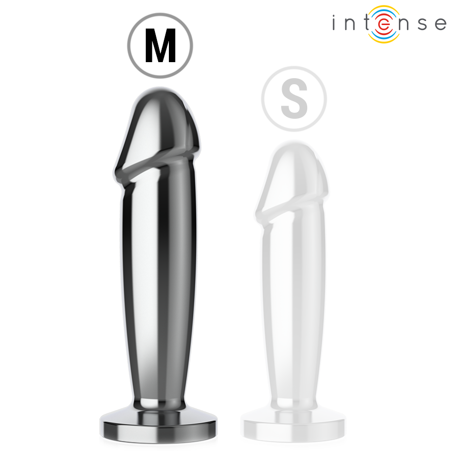 INTENSE - ANAL PLUG 10 VIBRATIONS METAL DILDO WITH REMOTE CONTROL M - NOCTURNA DESIRES