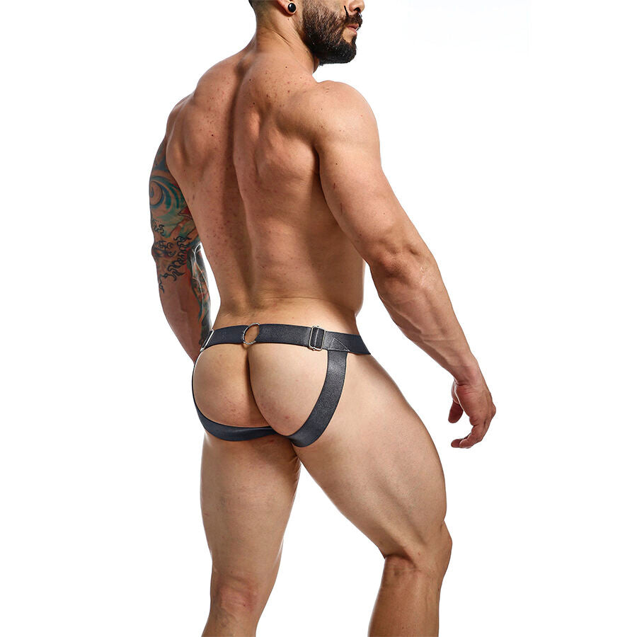 MOB - DNGEON SNAP JOCKSTRAP GRAY ONE SIZE - NOCTURNA DESIRES