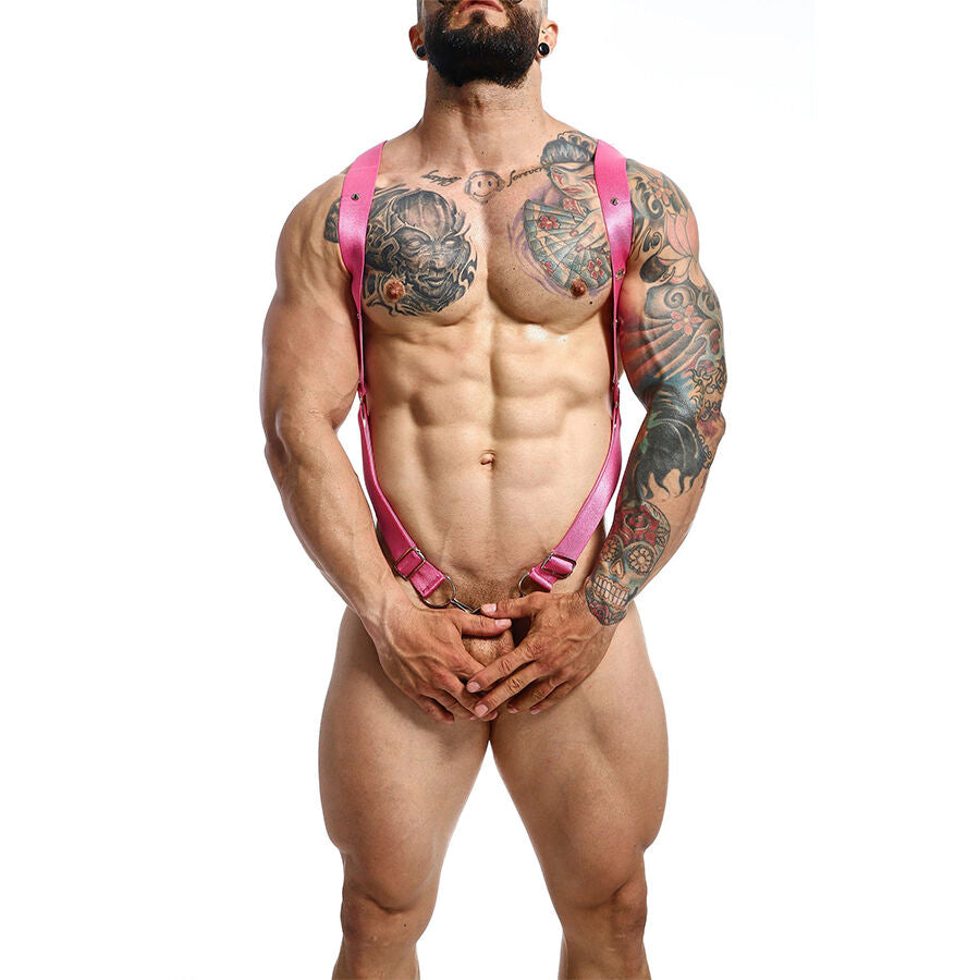 MOB - DNGEON CROSS BACK HARNESS PINK ONE SIZE - NOCTURNA DESIRES