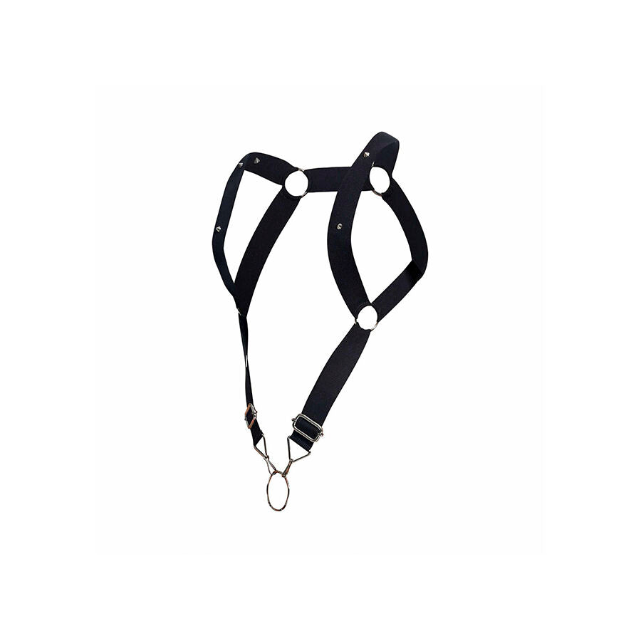 MOB - DNGEON HARNESS WITH STRAIGHT BACK BLACK ONE SIZE - NOCTURNA DESIRES