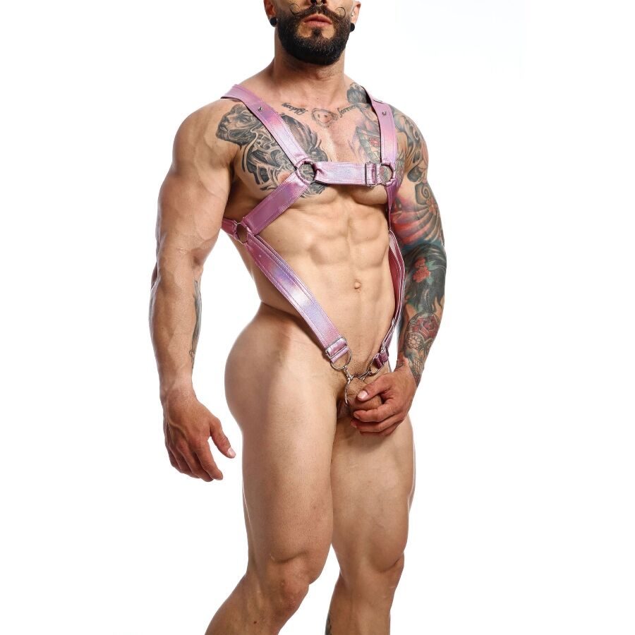 MOB - DNGEON CROSSED PENIS HARNESS ONE SIZE - NOCTURNA DESIRES