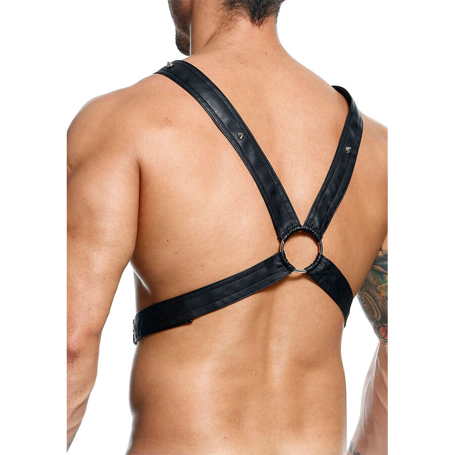MOB - DNGEON CROSSED BLACK CHAIN HARNESS ONE SIZE - NOCTURNA DESIRES
