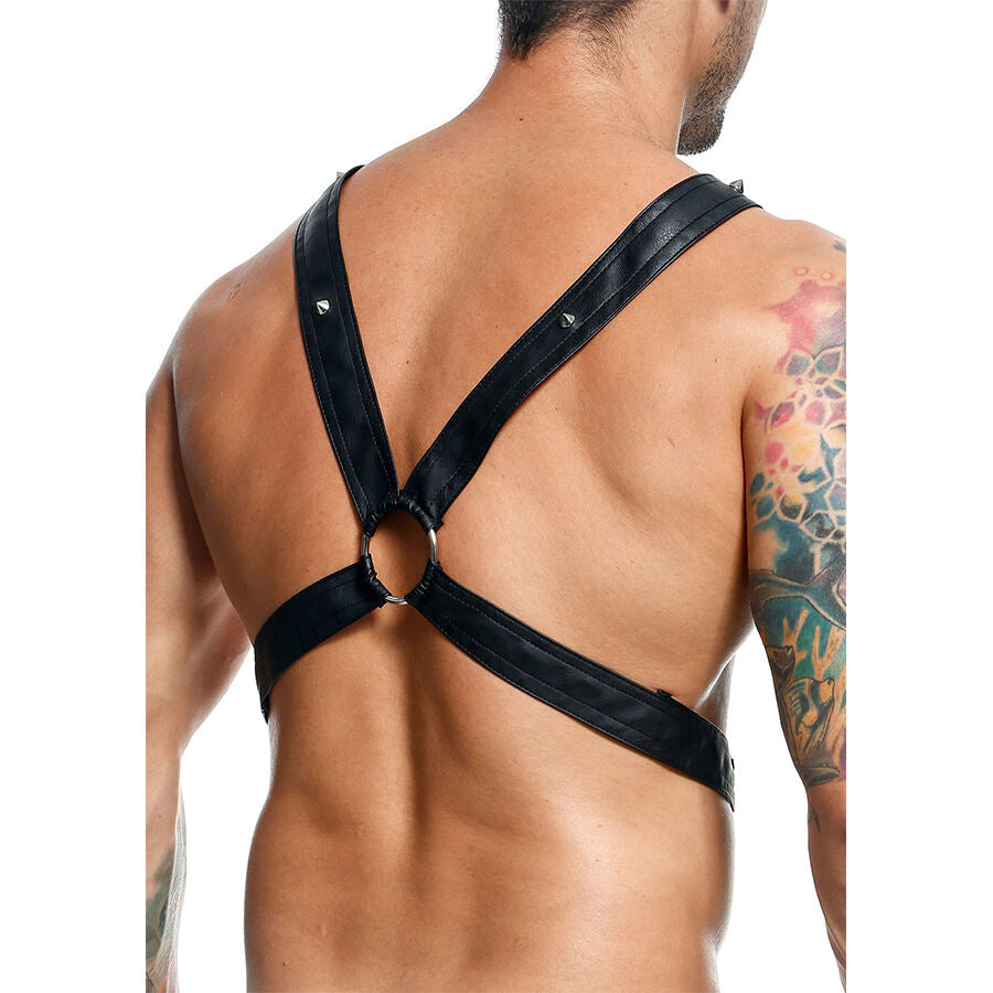 MOB - DNGEON CROSSED BLACK CHAIN HARNESS ONE SIZE - NOCTURNA DESIRES