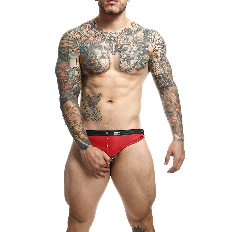 MOB - DNGEON JOCKSTRAP RED COCK RING ONE SIZE - NOCTURNA DESIRES
