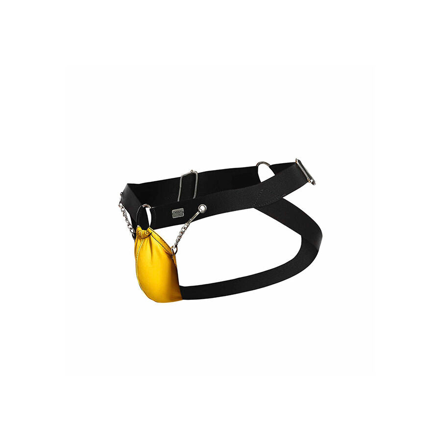 MOB - DNGEON YELLOW JOCKSTRAP WITH CHAINS ONE SIZE - NOCTURNA DESIRES