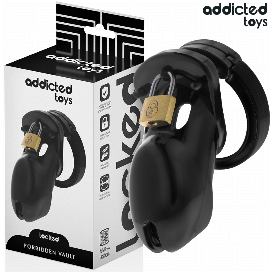 ADDICTED TOYS LOCKED - FORBIDDEN VAULT PENIS CAGE 10 CM - NOCTURNA DESIRES