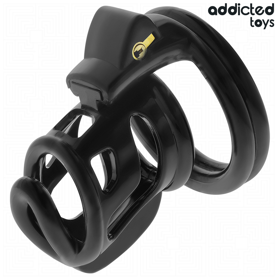 ADDICTED TOYS LOCKED - GILDEN CAGE SILICONE PENIS CAGE 8.5 CM - NOCTURNA DESIRES