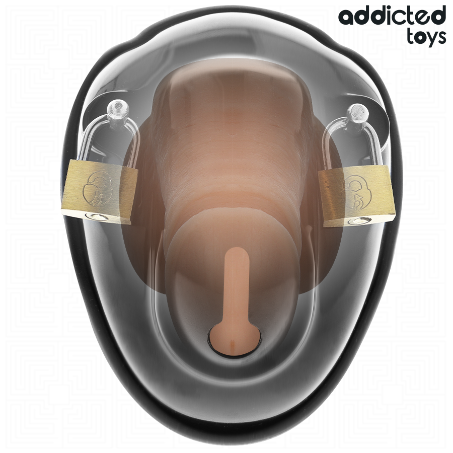 ADDICTED TOYS LOCKED - KEYLESS RESTRAINT PENIS CAGE 11.5 CM - NOCTURNA DESIRES