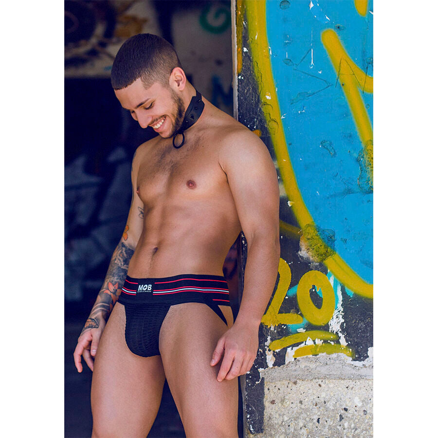 MOB - CLASSIC BLACK THONG SIZE L - NOCTURNA DESIRES