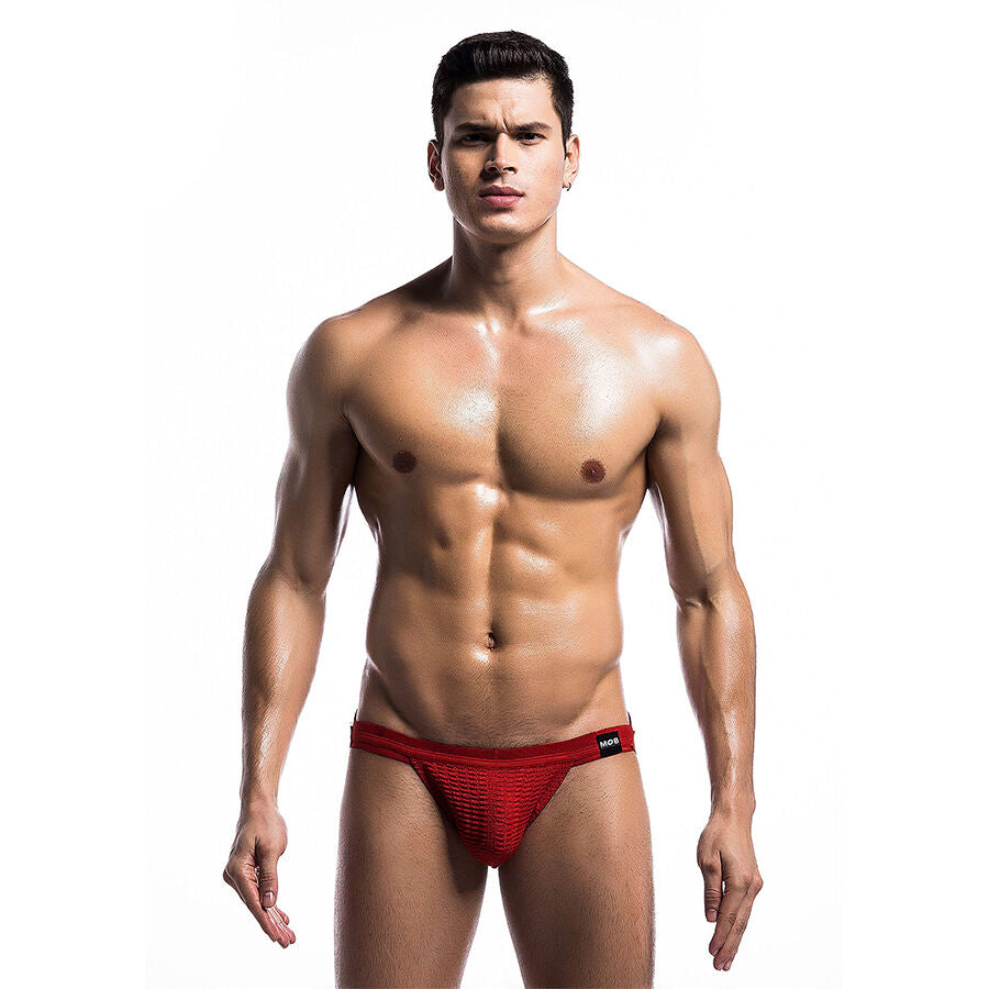 MOB - FETISH JOCKSTRAP SWIMSUIT RED SIZE L - NOCTURNA DESIRES