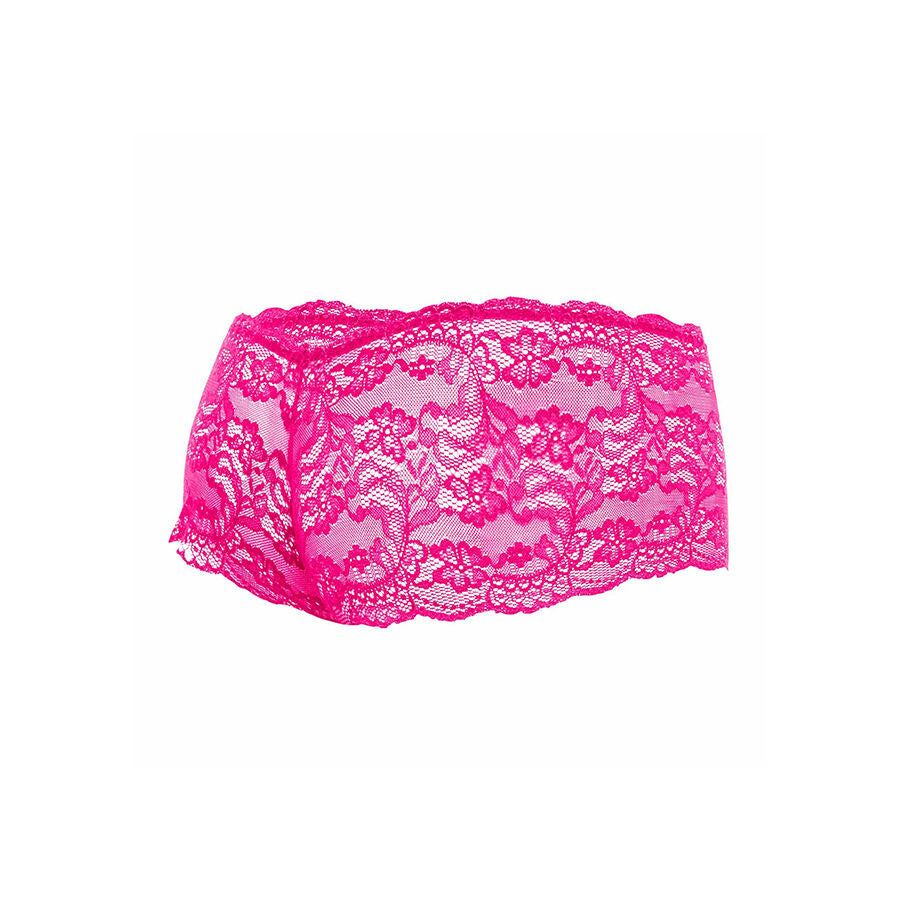 MOB - PINK LACE BOXER SIZE S/M - NOCTURNA DESIRES
