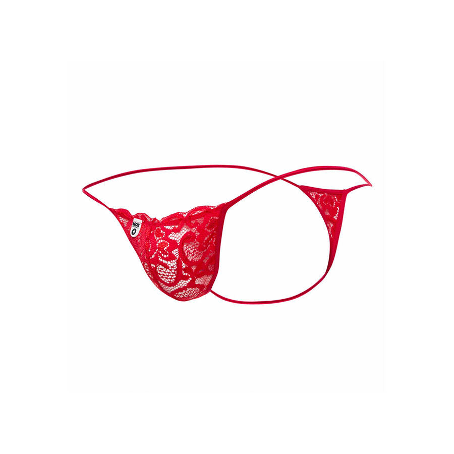 MOB - RED LACE THONG SIZE L/XL - NOCTURNA DESIRES