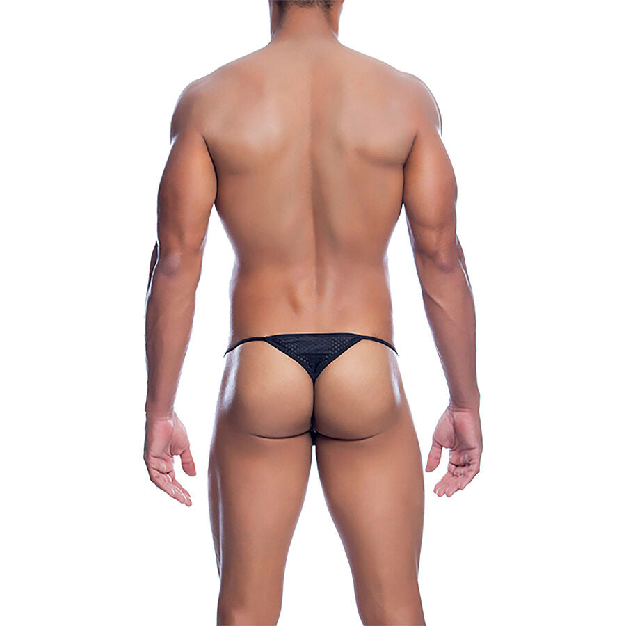 MOB - BLACK MICROFIBER V-STRING SIZE S/M - NOCTURNA DESIRES