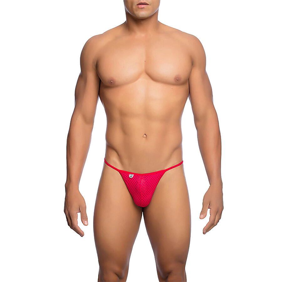 MOB - RED MICROFIBER V-STRING SIZE S/M - NOCTURNA DESIRES