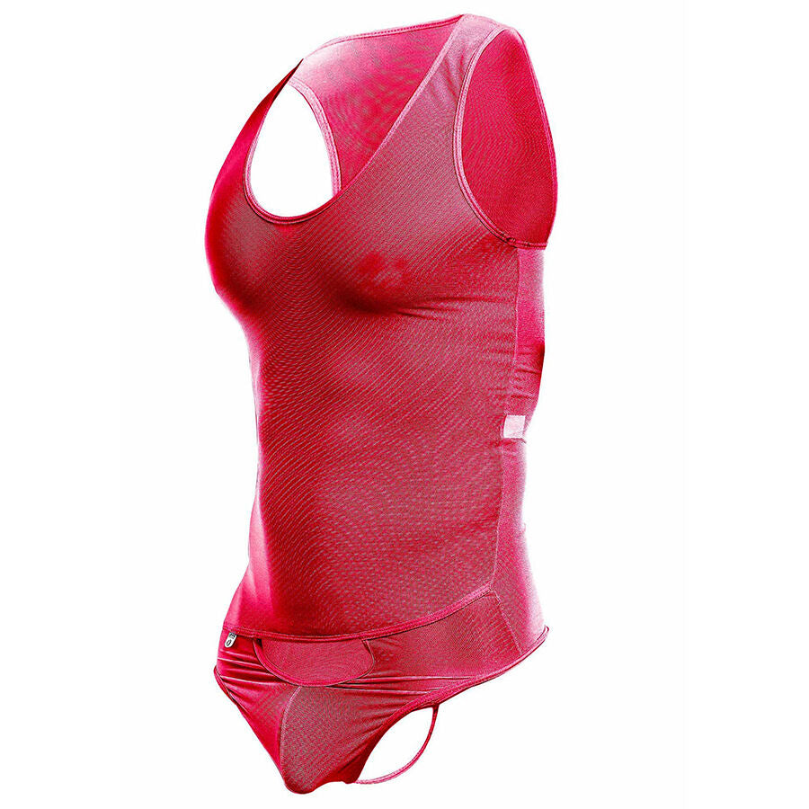 MOB - RED TRANSPARENT BODYSHEER SIZE L/XL - NOCTURNA DESIRES