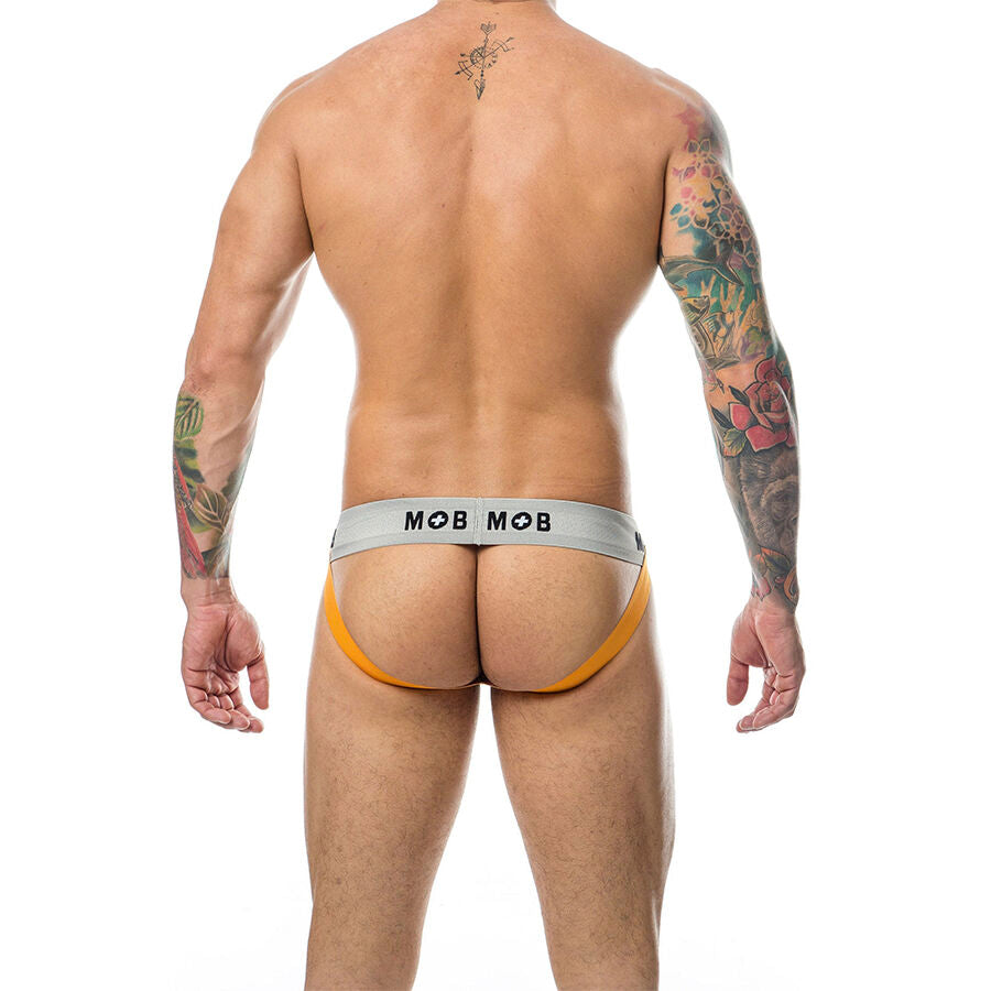 MOB - CLASSIC JOCK STRIPE ORANGE SIZE S - NOCTURNA DESIRES
