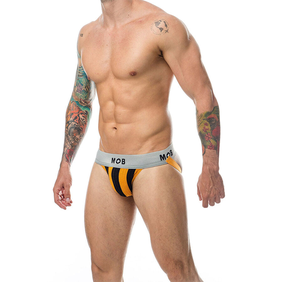 MOB - CLASSIC JOCK STRIPE ORANGE SIZE M - NOCTURNA DESIRES