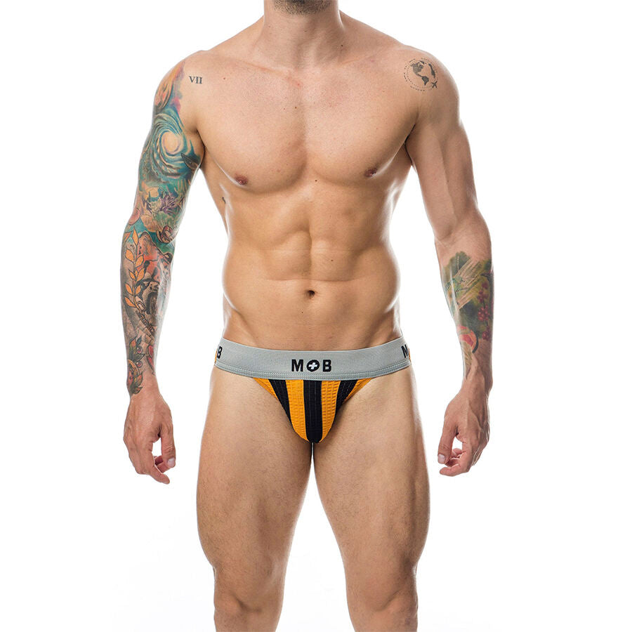MOB - CLASSIC JOCK STRIPE ORANGE SIZE M - NOCTURNA DESIRES