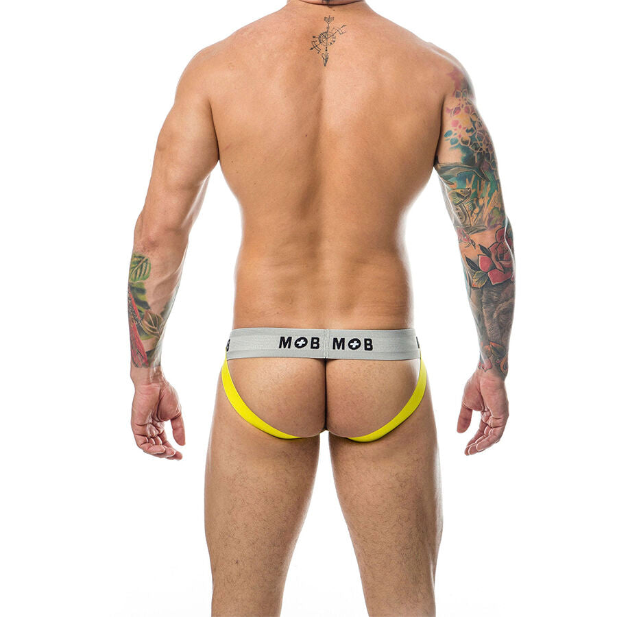 MOB - CLASSIC JOCK STRIPE YELLOW SIZE M - NOCTURNA DESIRES