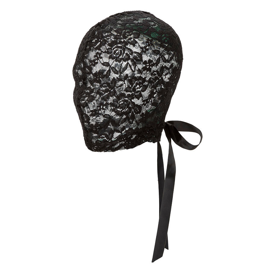 CALEXOTICS - SCANDAL BLACK LACE BALALAVA WITH BOW - NOCTURNA DESIRES