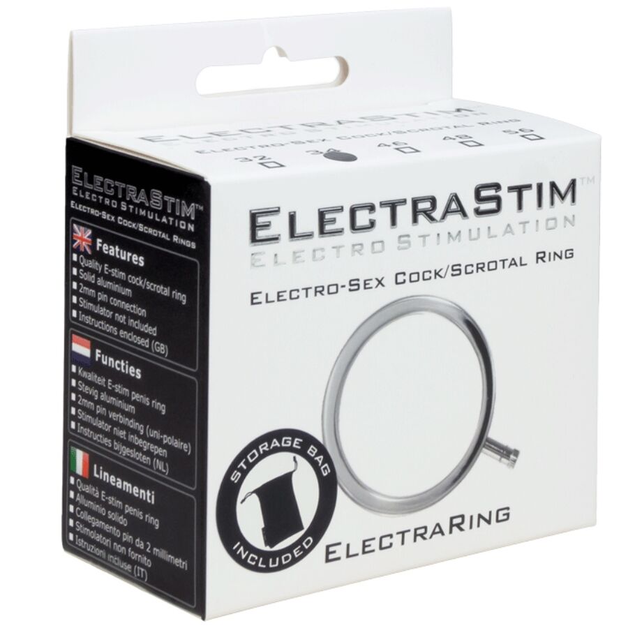 ELECTRASTIM - ELECTRARINGS METAL PENIS RING 32 MM - NOCTURNA DESIRES