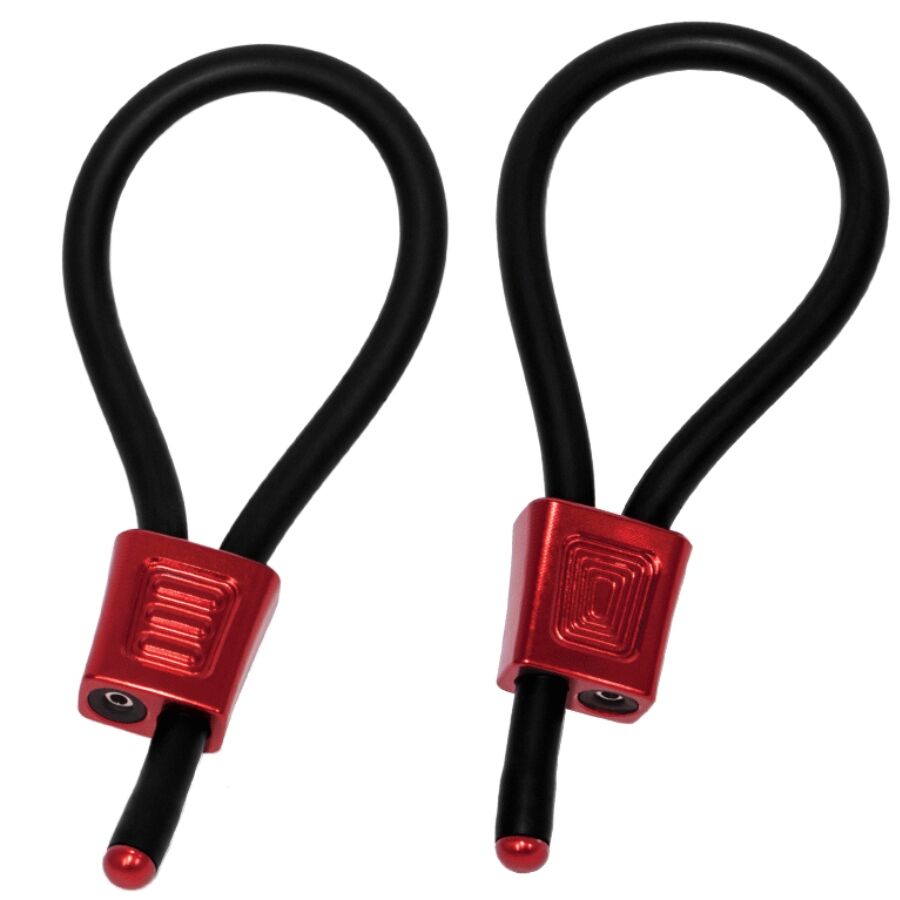 ELECTRASTIM - PRESTIGE ELECTRA LOOPS ADJUSTABLE COCK RINGS RED - NOCTURNA DESIRES