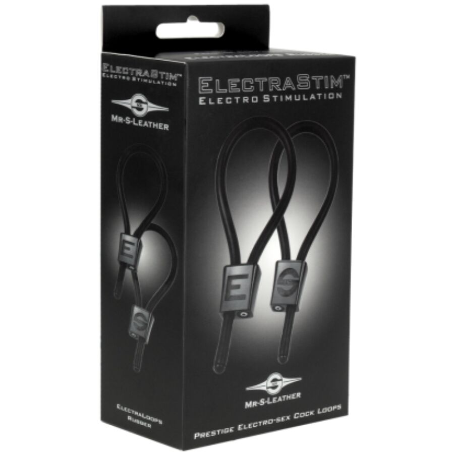 ELECTRASTIM - PRESTIGE ELECTRA LOOPS ADJUSTABLE COCK RINGS BLACK - NOCTURNA DESIRES
