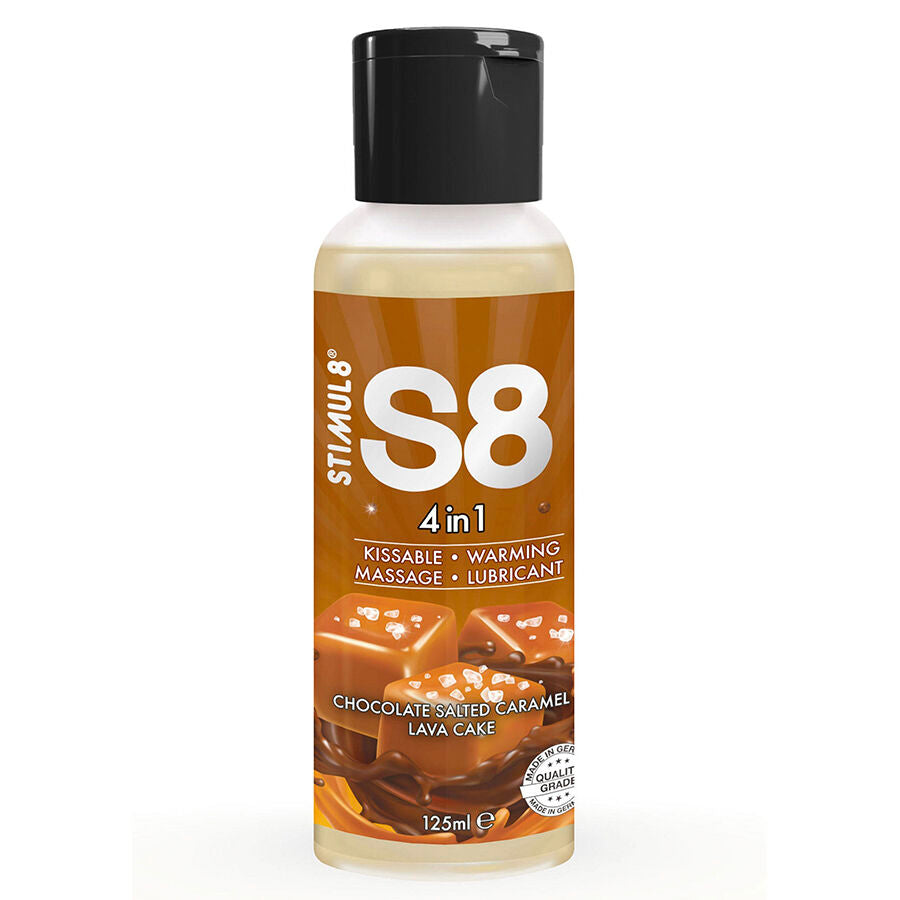 STIMUL8 - S8 4 IN 1 CHOCOLATE AND SALTED CARAMEL DESSERT LUBRICANT 125 ML - NOCTURNA DESIRES