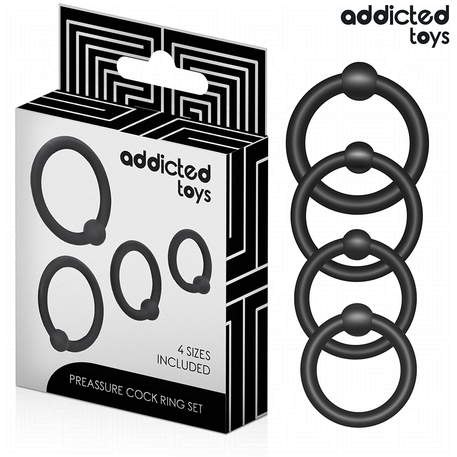 ADDICTED TOYS - SET OF PRESSURE SILICONE RINGS - NOCTURNA DESIRES