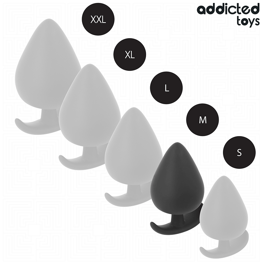 ADDICTED TOYS - ANAL PLUG SILICONE SIZE M 6.6 CM - NOCTURNA DESIRES