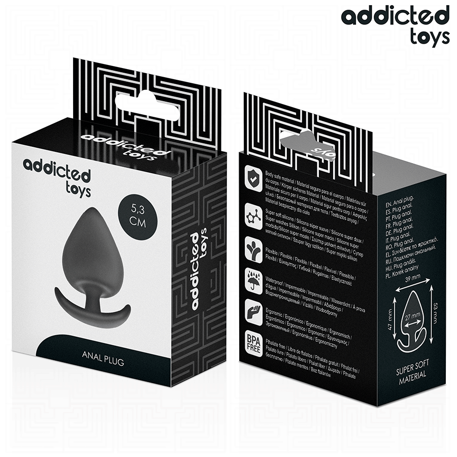 ADDICTED TOYS - ANAL PLUG SILICONE SIZE S 5.3 CM - NOCTURNA DESIRES