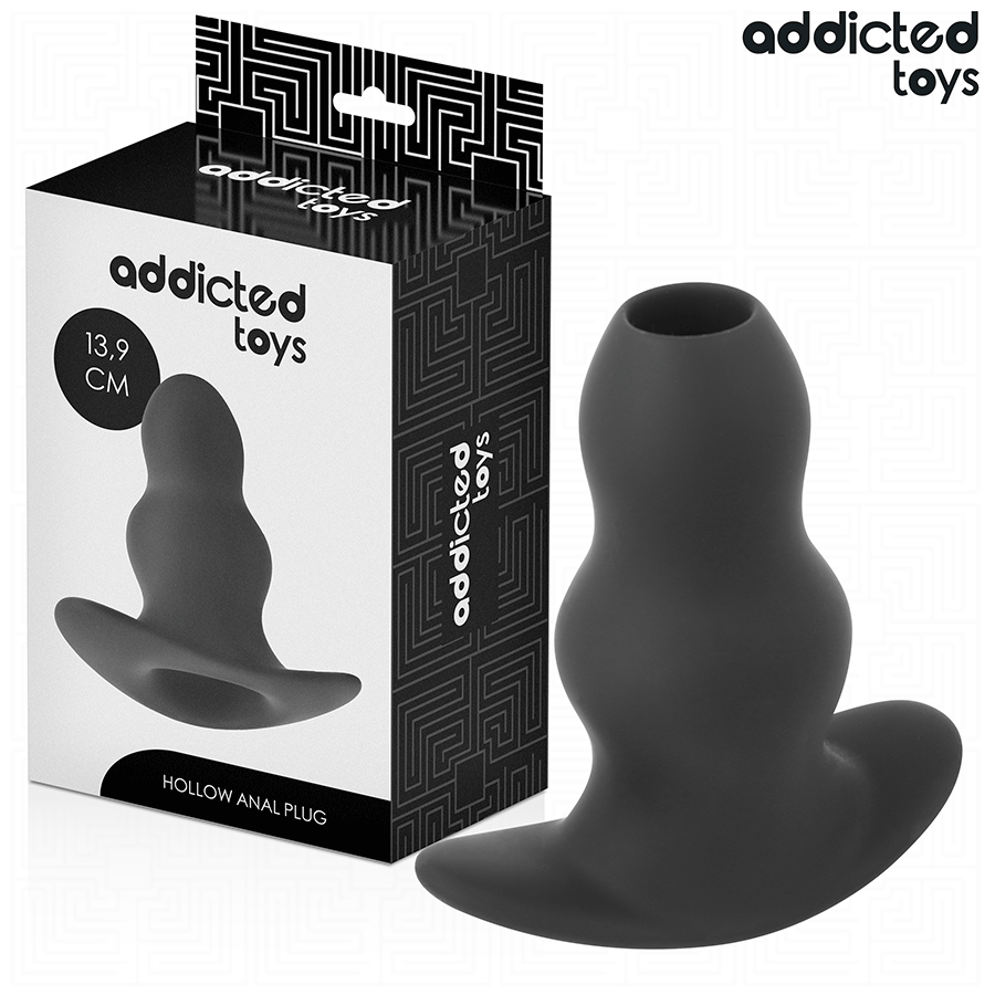 ADDICTED TOYS - HOLLOW ANAL PLUG SILICONE SIZE XL 13.9 CM - NOCTURNA DESIRES